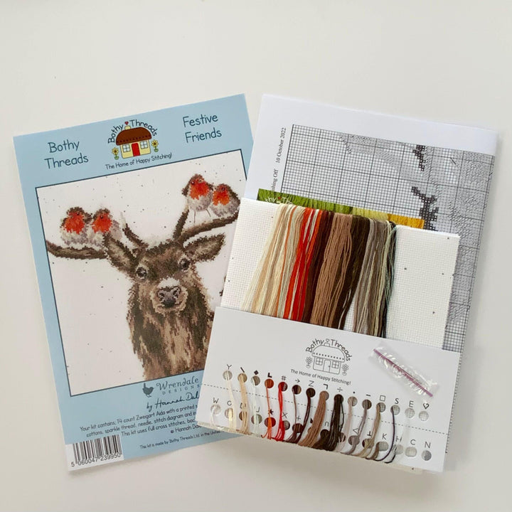 Festive Friends XHD110 Counted Cross Stitch Kit