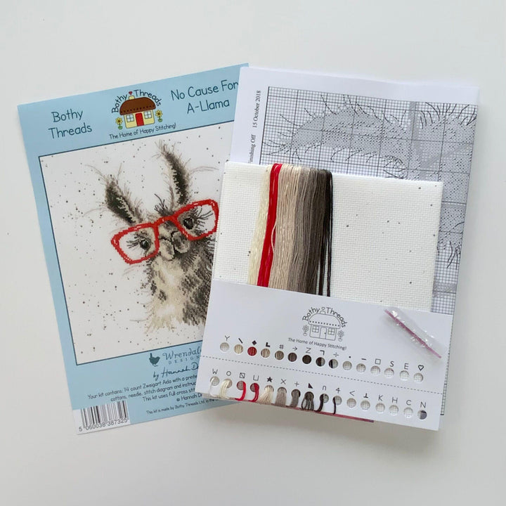 No Cause For A-Llama XHD40 Counted Cross Stitch Kit