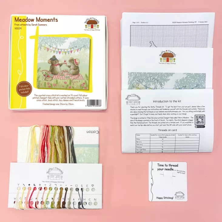 Meadow Moments XSS29 Counted Cross Stitch Kit
