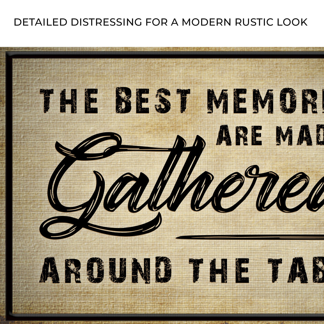 The Best Memories Are Made Gathered Around The Table Sign III