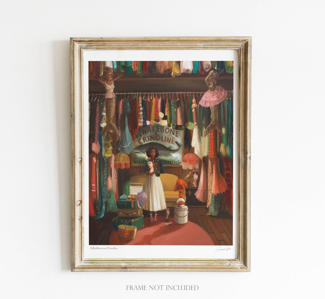 Whalebone and Crinoline 8.5" x 11" Art Print