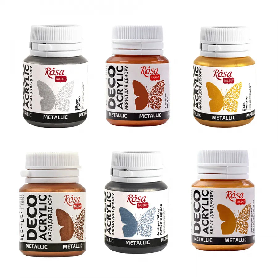Rosa Talent Acrylic for Decor. 56 Silver. Metallic. 0.68 oz.