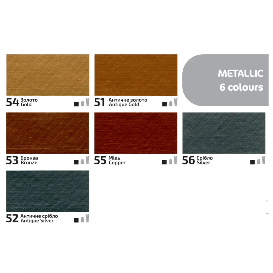 Rosa Talent Acrylic for Decor. 52 Antique Silver. Metallic. 0.68 oz.