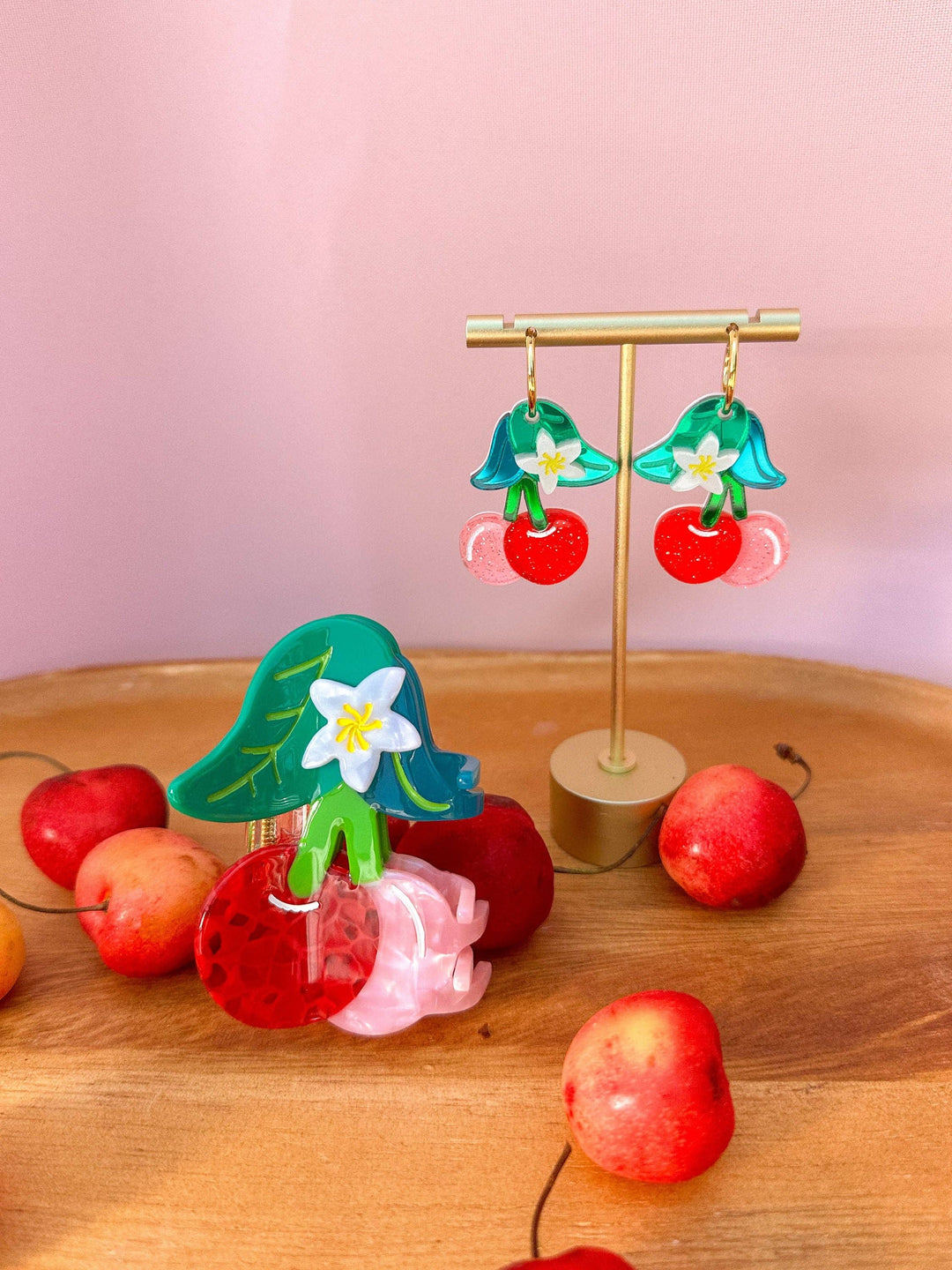 Cherry Hair Claw Clip