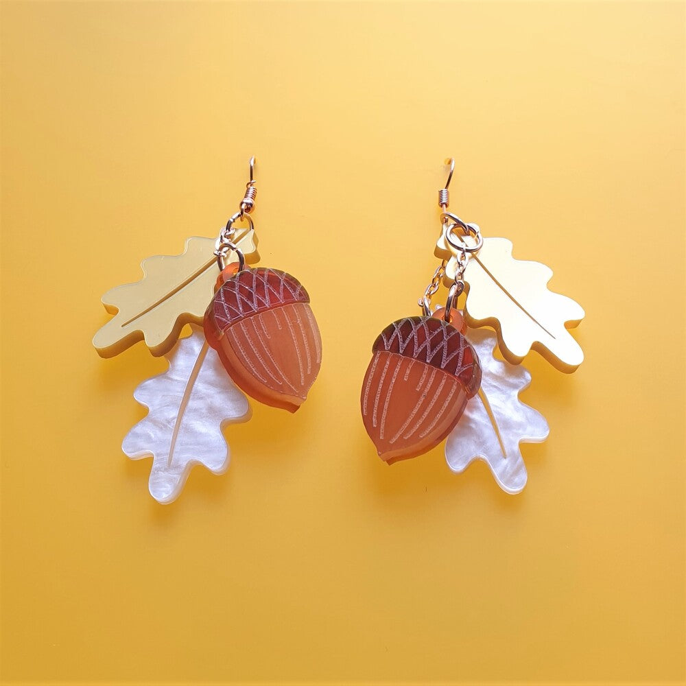 Acorn Charm Earrings by Cherryloco Jewellery