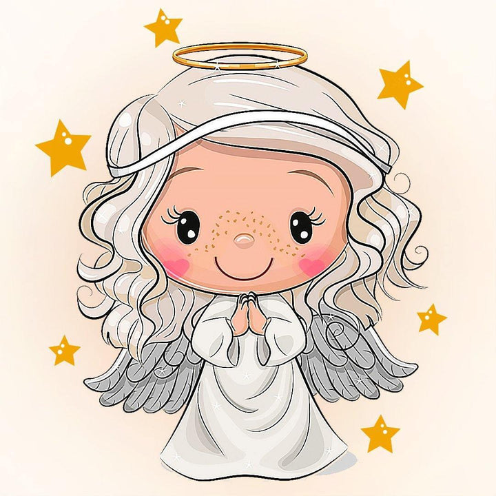Angel CS2557 7.9 x 7.9 inches Crafting Spark Diamond Painting Kit