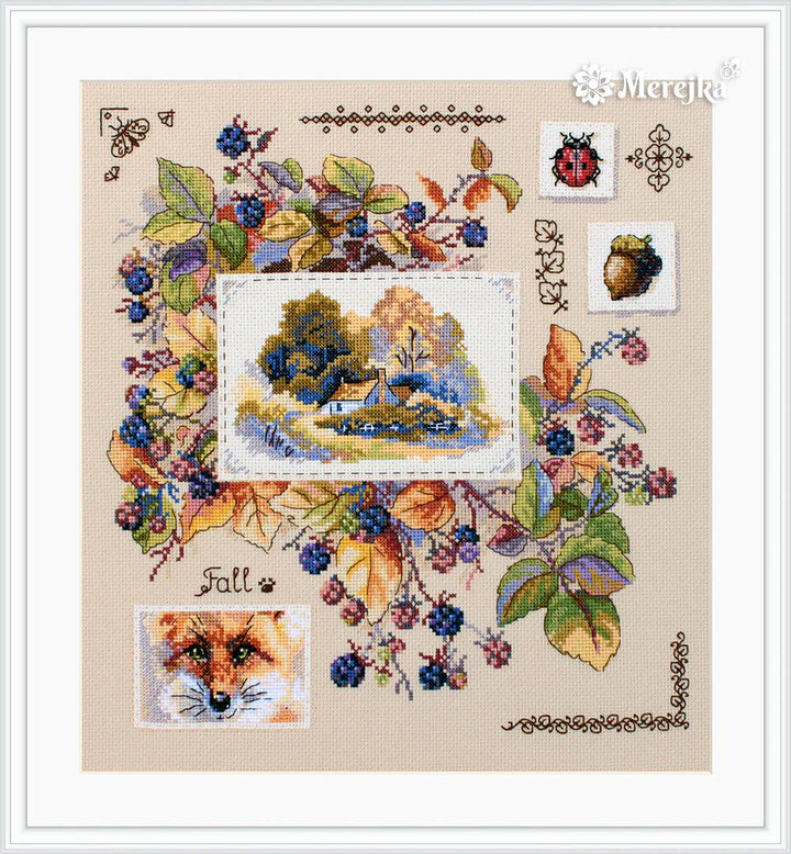 Autumn Sampler K-131 Counted Cross-Stitch Kit