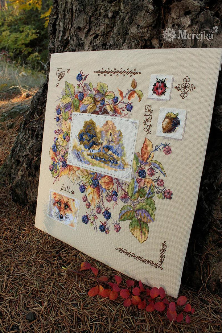 Autumn Sampler K-131 Counted Cross-Stitch Kit