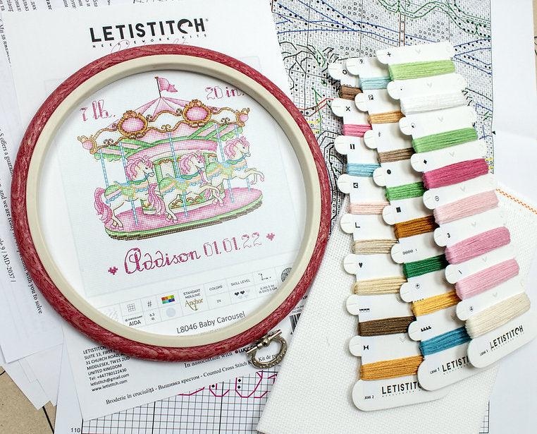 Baby Carousel L8046 Counted Cross Stitch Kit
