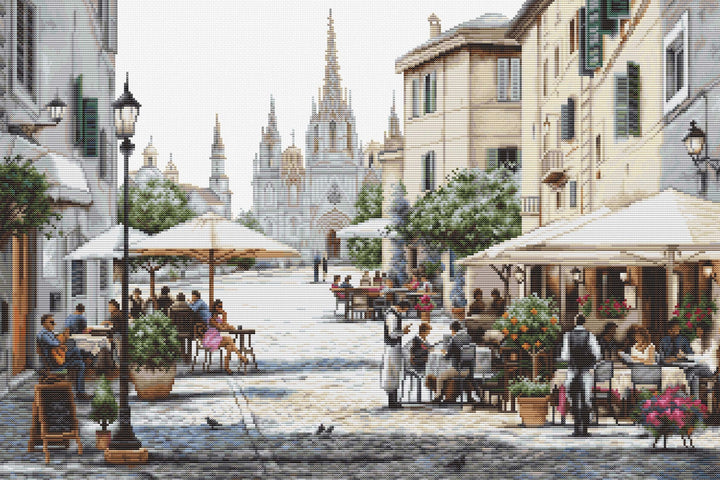 Barcelona Cathedral B2411L Counted Cross-Stitch Kit