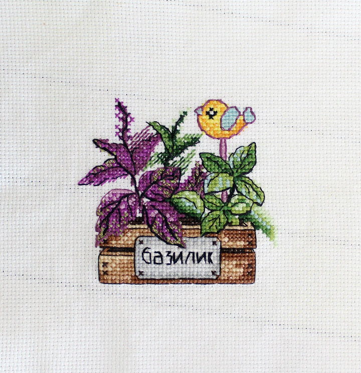 Basil SM-636 Counted Cross Stitch Kit