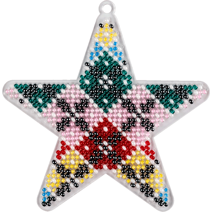 Bead embroidery kit on a plastic base FLPL-033