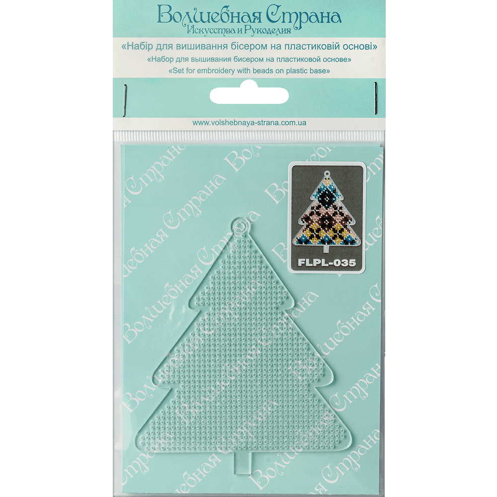 Bead embroidery kit on a plastic base FLPL-035