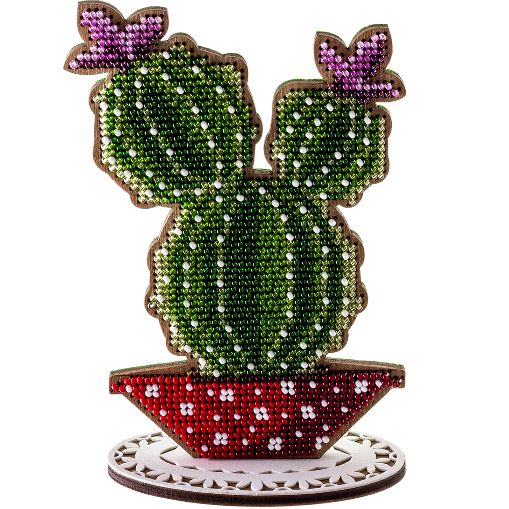 Bead embroidery kit on wood FLK-191