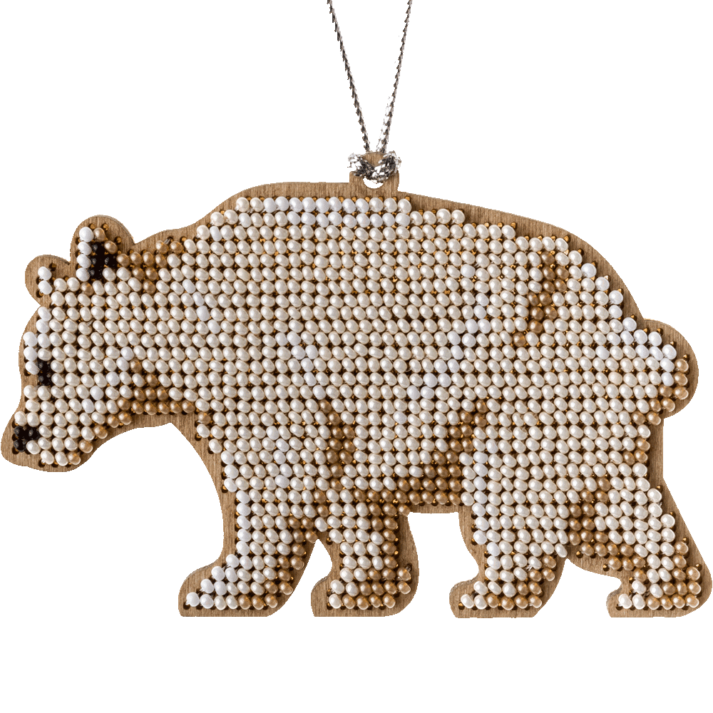 Bead embroidery kit on wood FLK-213