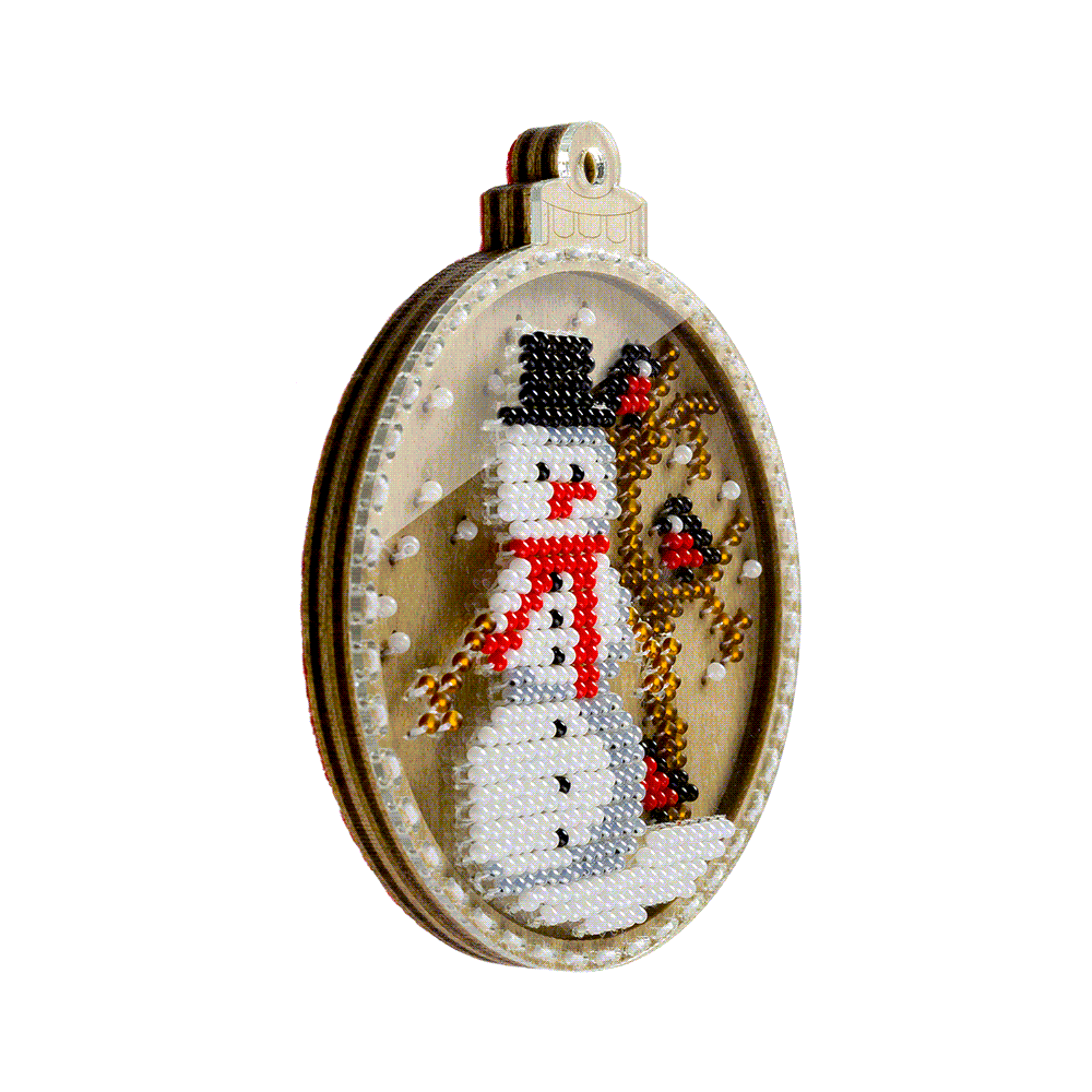 Bead embroidery kit on wood FLK-368