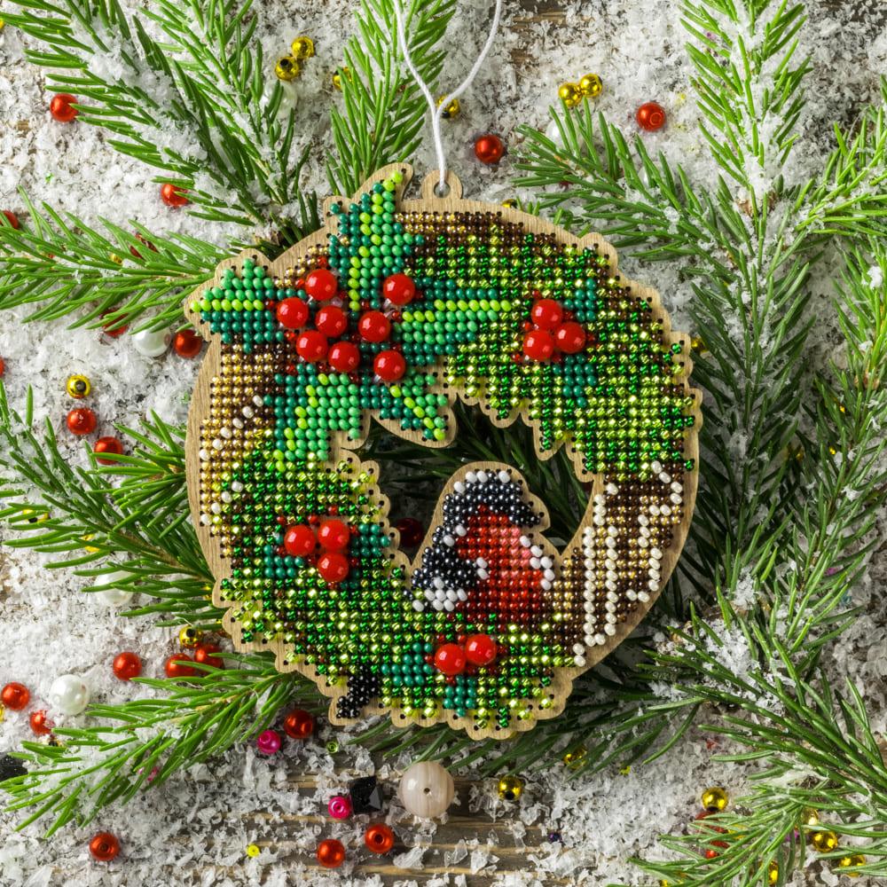 Bead embroidery kit on wood FLK-440