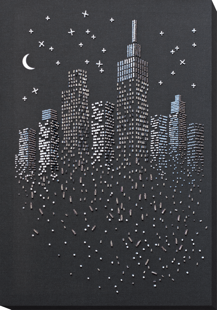 Bead Embroidery Kit - The glitter of the night lights AB-755