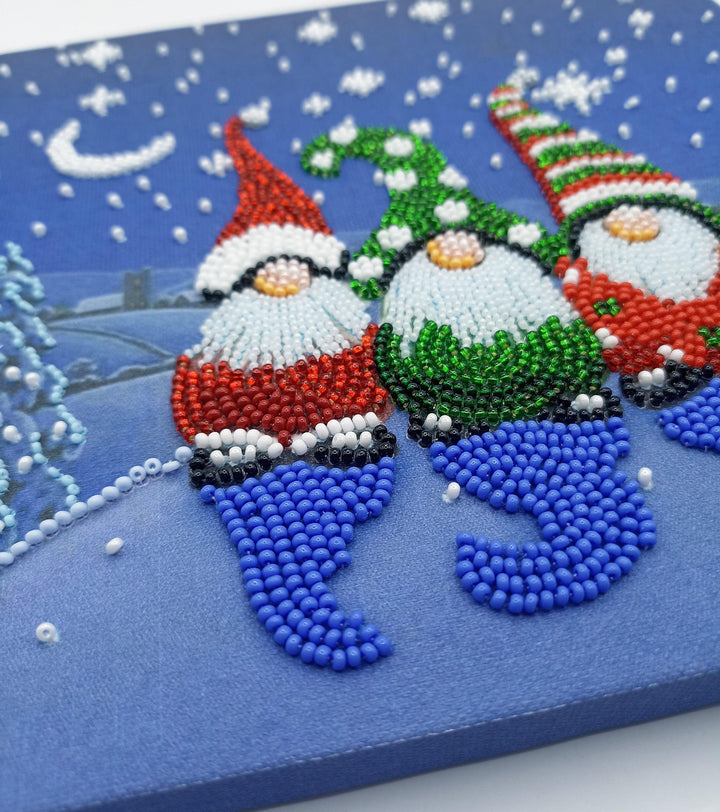 Bead Embroidery Kit - The three dwarfs AB-881