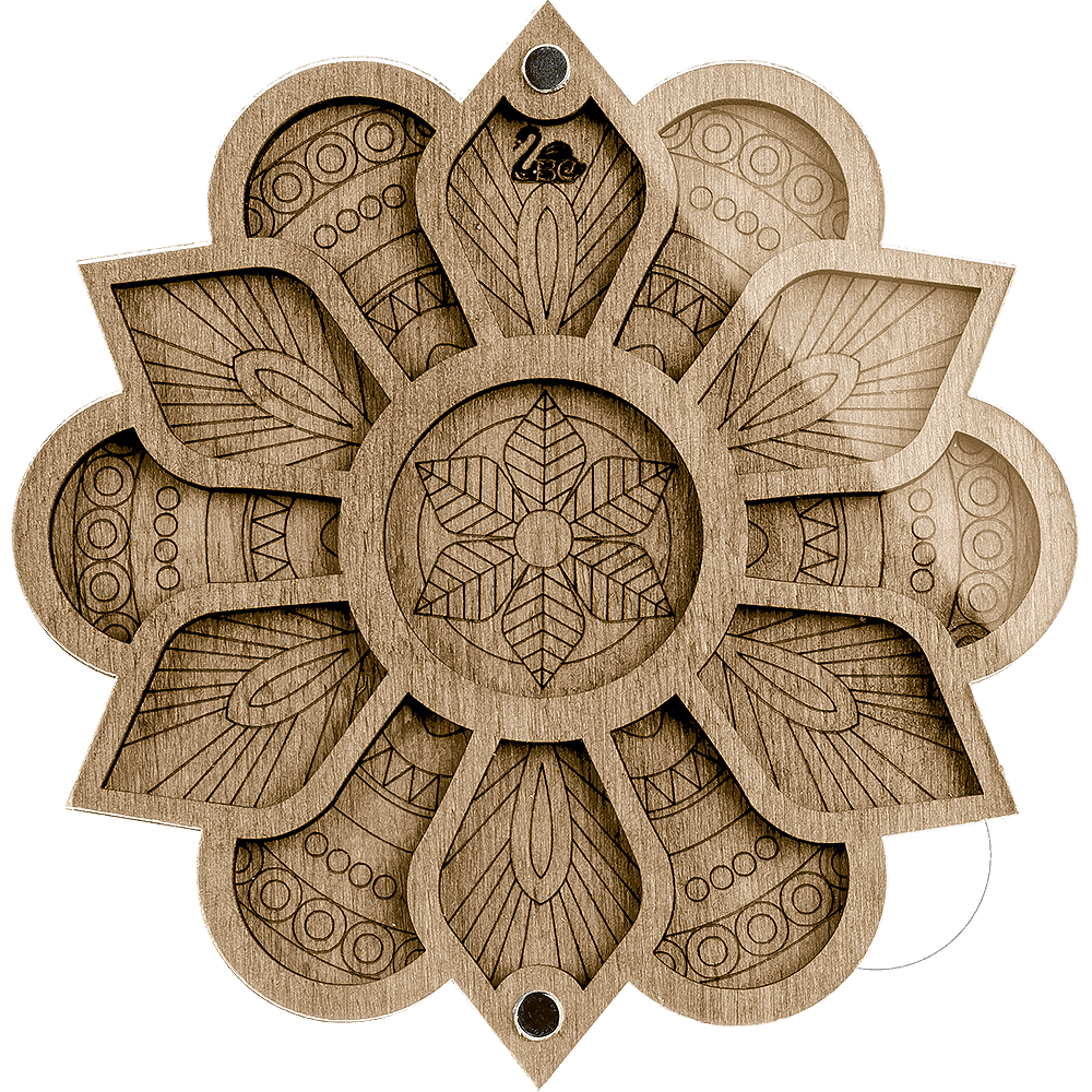 Bead organizer with transparent cover FLZB-030