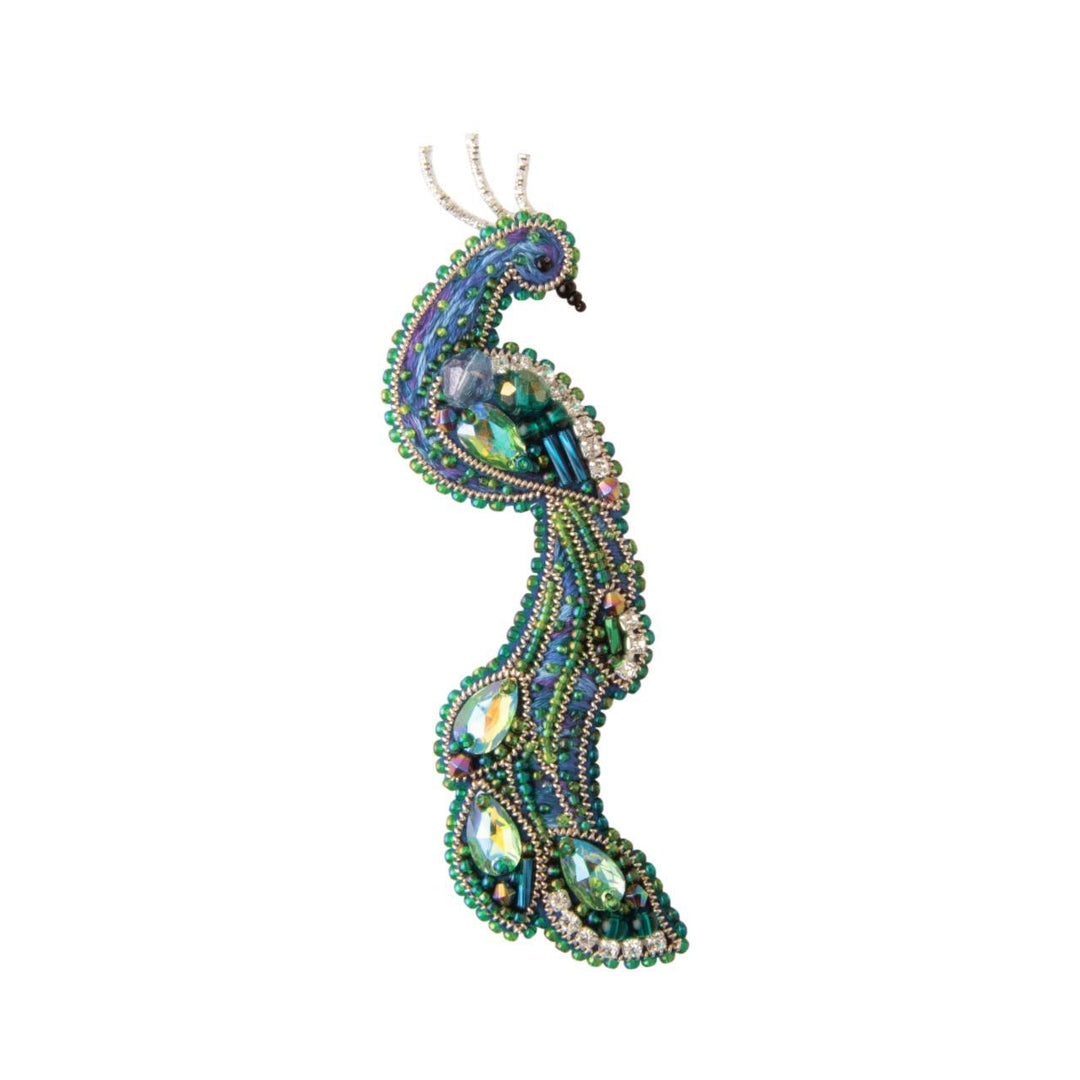 Beadwork kit for creating bro–æch Crystal Art The Bird of Happiness BP-302C
