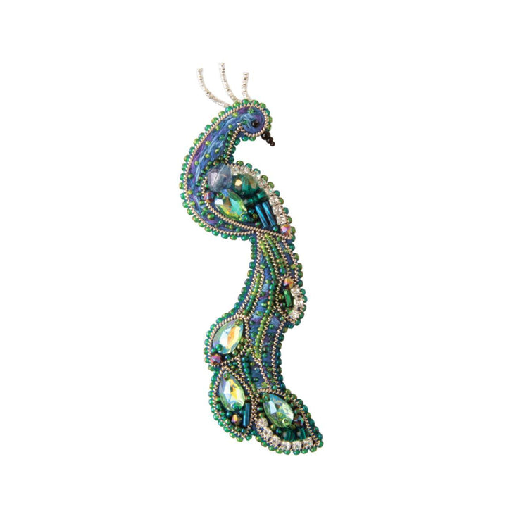 Beadwork kit for creating bro–æch Crystal Art The Bird of Happiness BP-302C