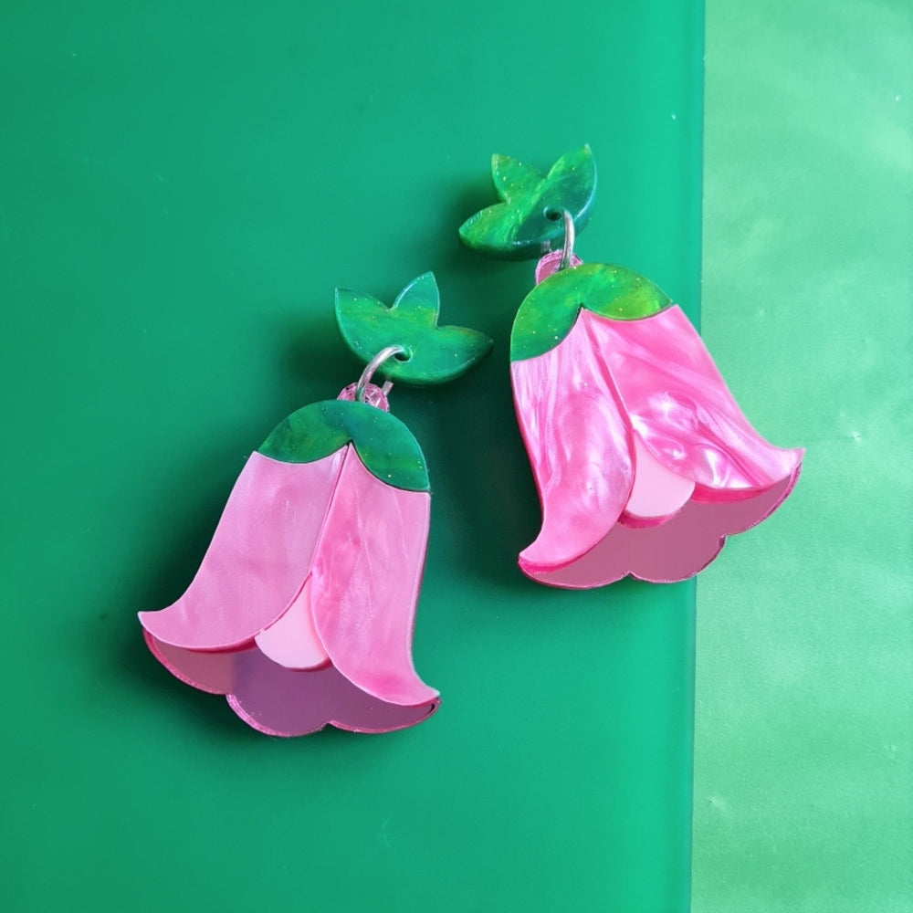 Bell Flower Dangles Earrings by Cherryloco Jewellery 1