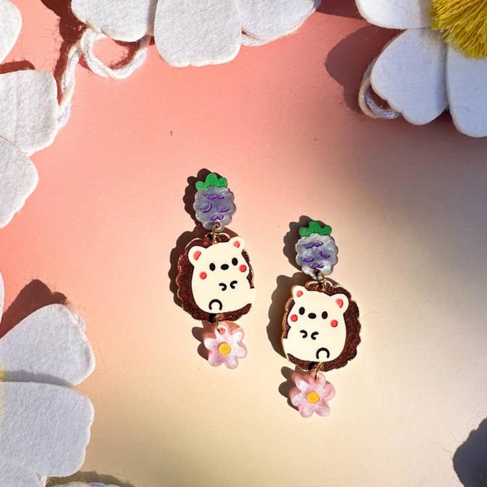 Bella the Hedgehog Earrings