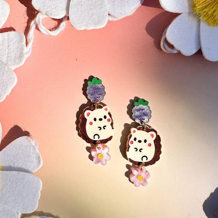 Bella the Hedgehog Earrings