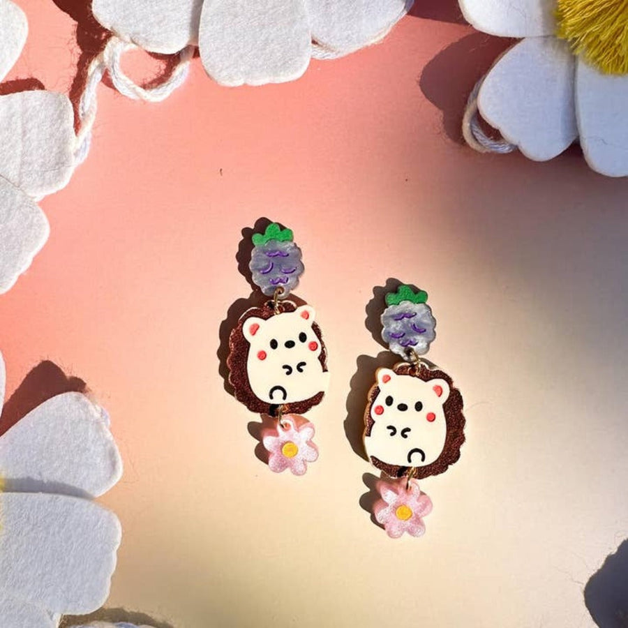 Bella the Hedgehog Earrings