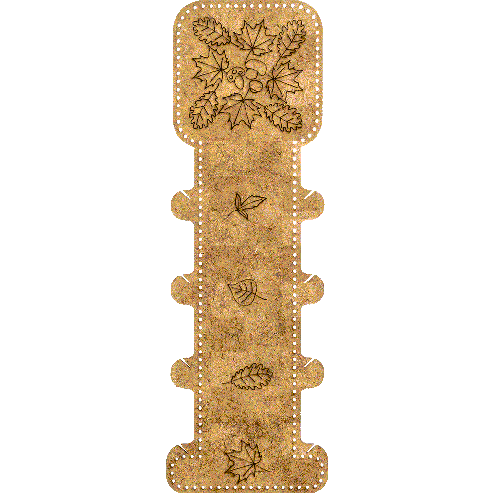 Blank for embroidery with thread on wood FLHW-010