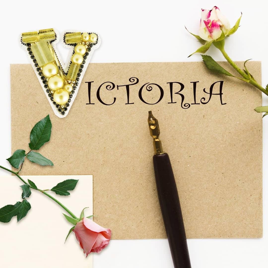 BP-259C Beadwork kit for creating brooch Crystal Art "Victoria"
