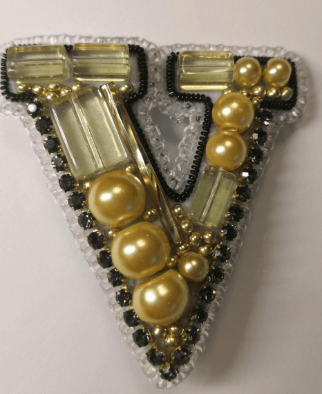BP-259C Beadwork kit for creating brooch Crystal Art "Victoria"