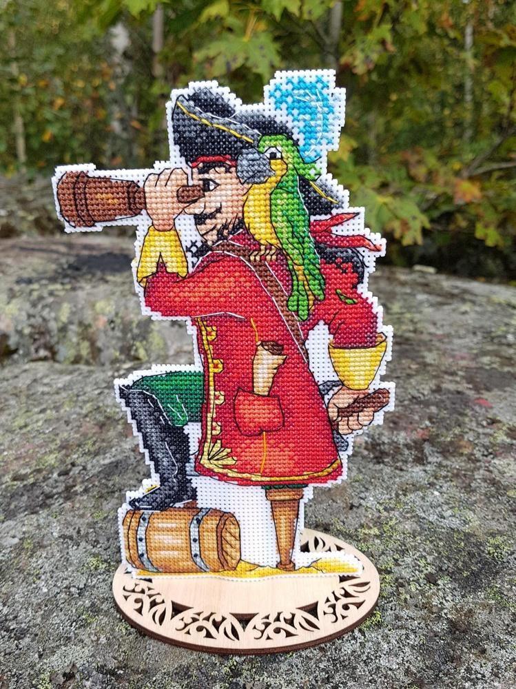 Brave Pirate SR-450 Plastic Canvas Counted Cross Stitch Kit