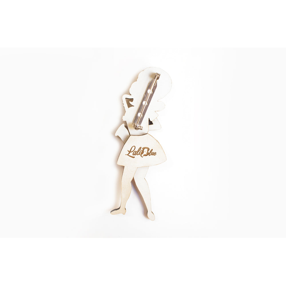 Girl playing the Saxophone Brooch by Laliblue 2