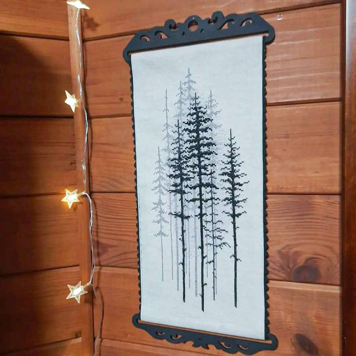 BT-1014C Mixed technique stitch kit Crystal Art "Foggy forest"