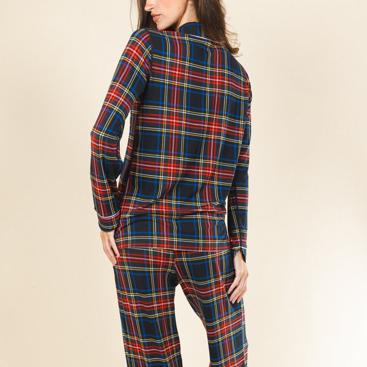 The Cappuccino | Holiday Tartan Plaid Super Stupid-Soft™ Women’s Long Sleeve Pajama Set