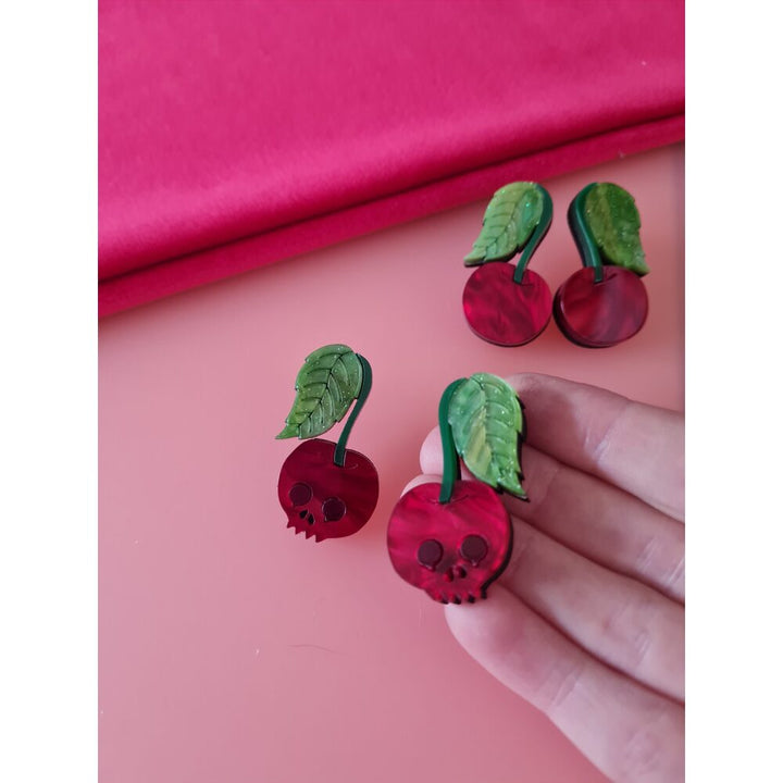 Cherry Statement Studs by Cherryloco Jewellery 2