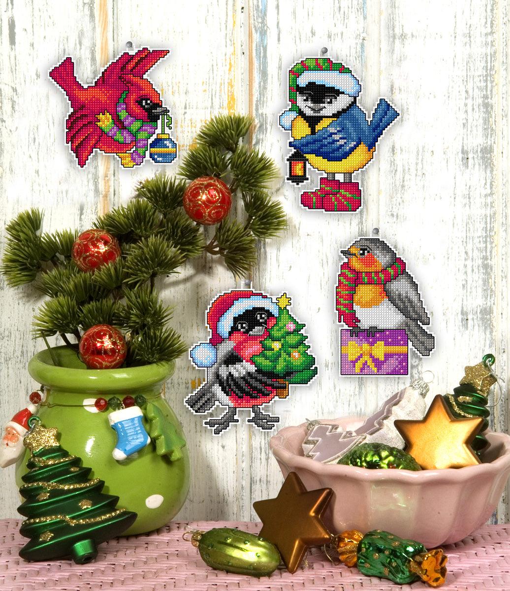 Christmas Birds 7694 Counted Cross-Stitch Kit