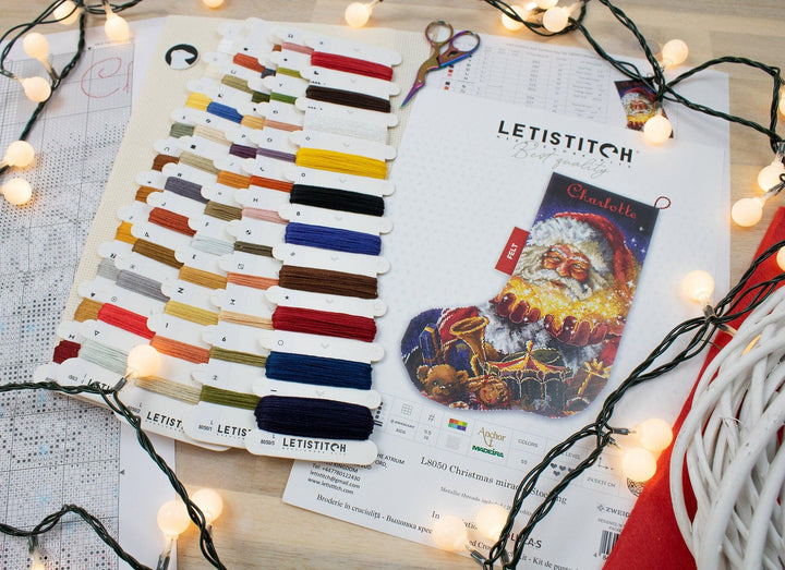 Christmas miracle Stocking L8050 Counted Cross Stitch Kit