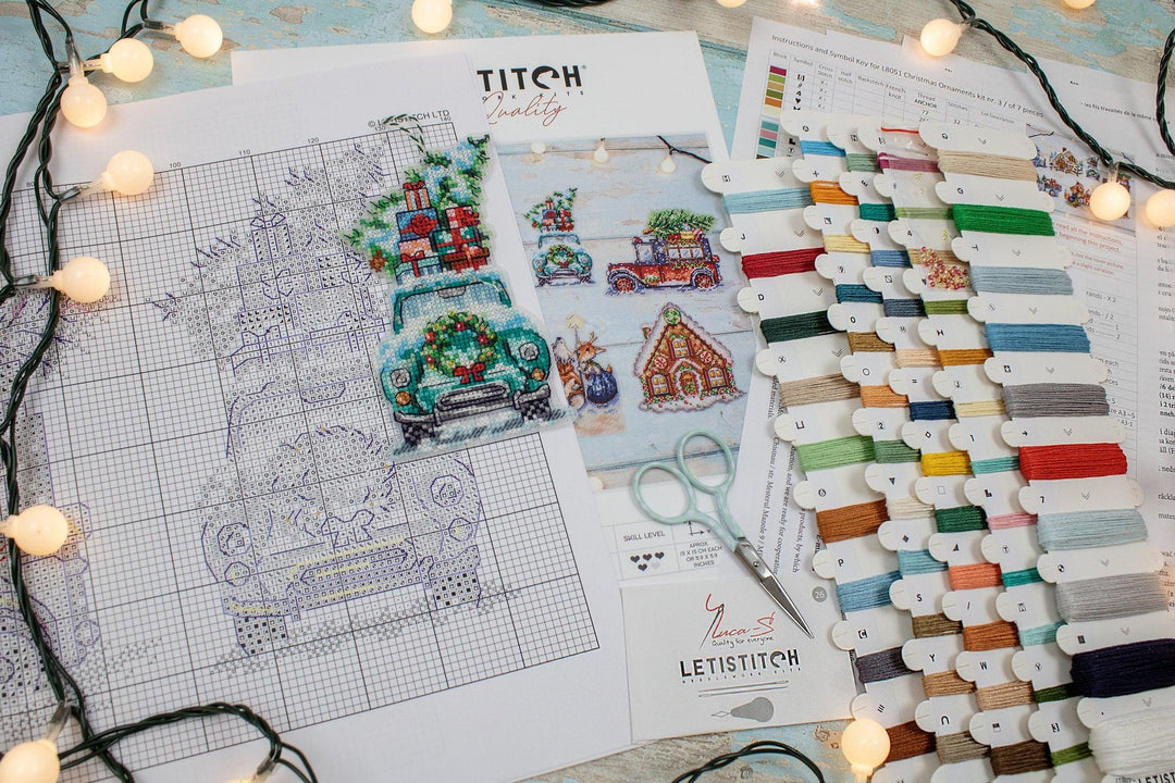Christmas Ornaments Kit L8051 Counted Cross Stitch Kit
