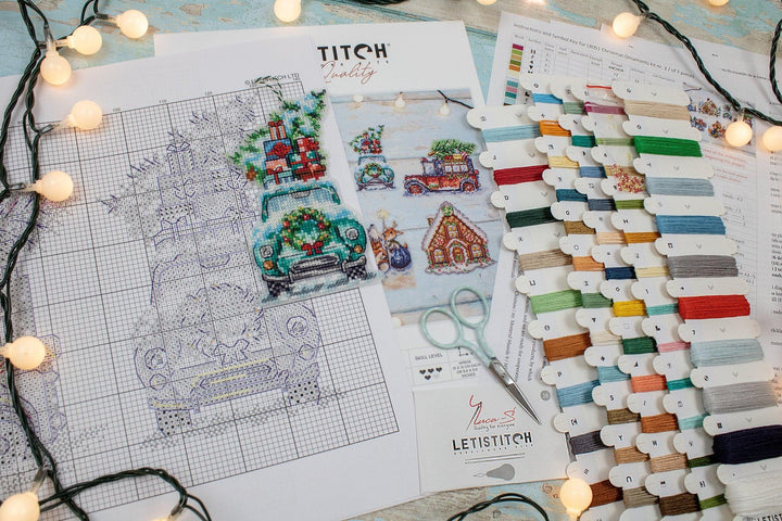 Christmas Ornaments Kit L8051 Counted Cross Stitch Kit