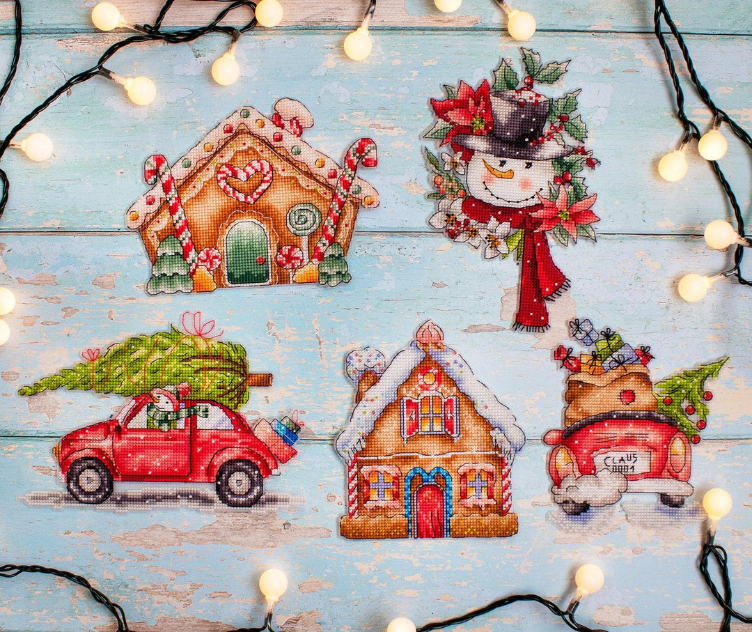 Christmas Ornaments Kit L8055 Counted Cross Stitch Kit