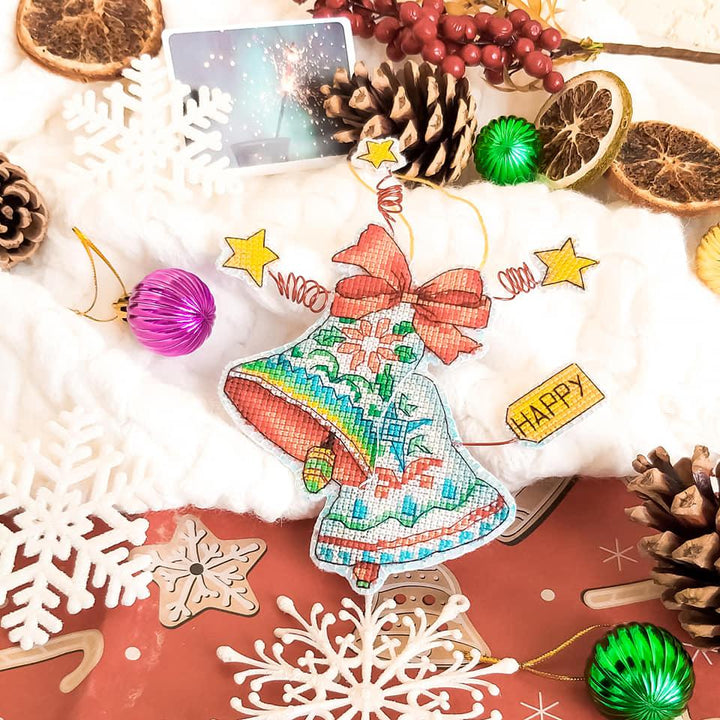 Christmas tree toy. Plastic Canvas Cross-stitch kit T-06C