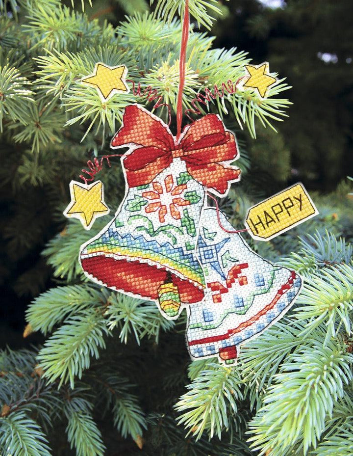 Christmas tree toy. Plastic Canvas Cross-stitch kit T-06C