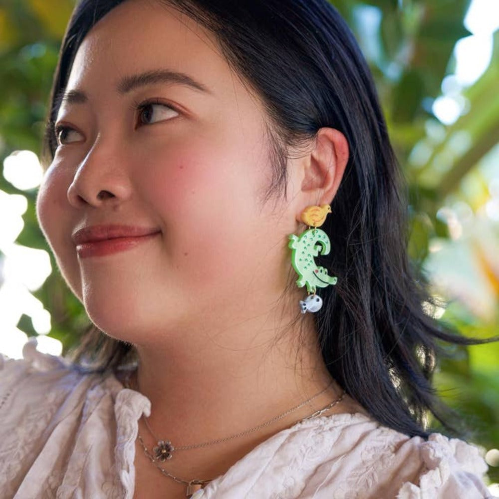 Coco the Crocodile Earrings 1