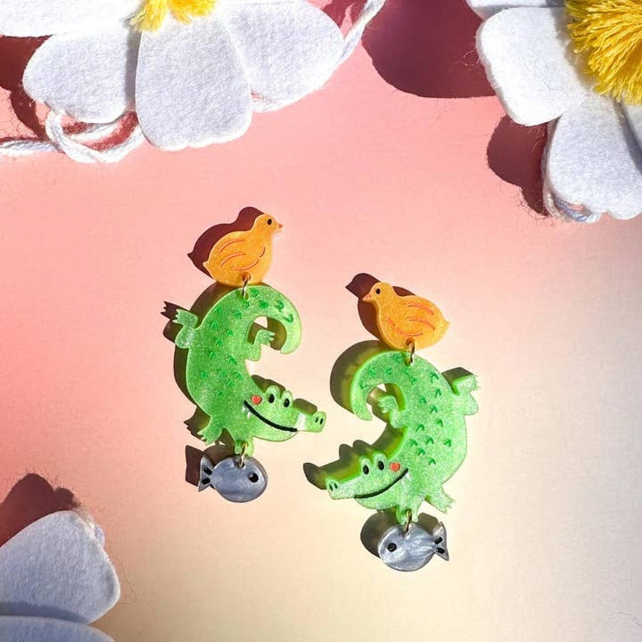 Coco the Crocodile Earrings