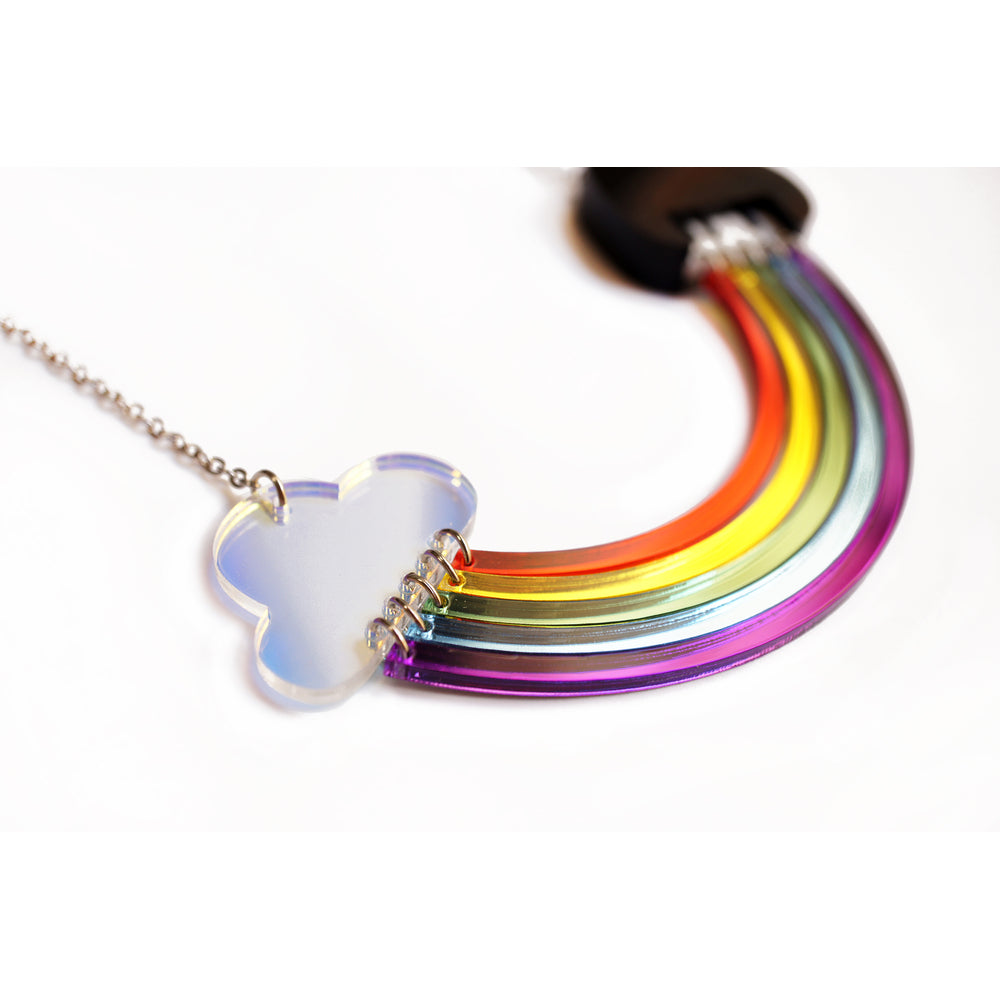 Rainbow Piano Necklace by Laliblue 1