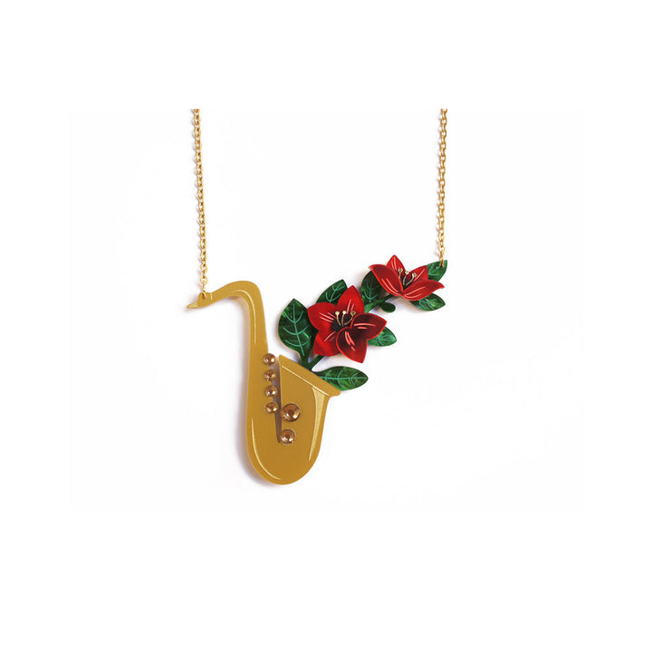 Saxophone Necklace by Laliblue 5