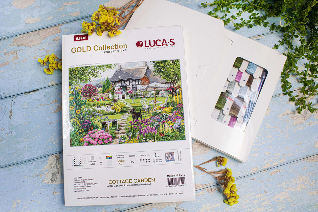 Cottage Garden B2412L Counted Cross-Stitch Kit